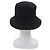 Cappello bucket in cotone Hermès Fred H Stripe58 Nero - vista 5