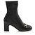 Botines de cuero Horsebit Gucci - Talla 37 Negro