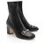 Botines de cuero Horsebit Gucci - Talla 37 Negro - vista 2