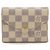 Portafoglio Victorine Damier Azur di Louis Vuitton Marrone Beige