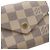 Portafoglio Victorine Damier Azur di Louis Vuitton Marrone Beige - vista 4