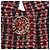Timeless Chanel Tweed Jacket in Burgundy Wool Dark red - view 6