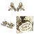 Orecchini in nastro con il logo Coco di Chanel Argento Metallico - vista 3