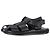 I sandali Fisherman in pelle nera di The Row - vista 5