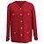 Timeless Chanel Buttoned Jacket in Red Wool