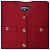 Timeless Chanel Buttoned Jacket in Red Wool - view 5