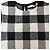 Abito Mini Gingham Dior in Lana Bianca Bianco - vista 5