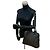 Céline Borsa in pelle Celine Macadam Blazon Nero - vista 3
