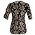 Blusa a maniche corte in jacquard lurex floreale Marni in cotone nero - vista 3