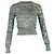 Gekürzter melierter Pullover aus grauer Baumwolle von Victoria Beckham