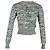Gekürzter melierter Pullover aus grauer Baumwolle von Victoria Beckham - Ansicht 3