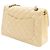 Timeless Borsa classica media a doppio flap trapuntata Chanel in pelle gialla Giallo - vista 3
