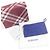 Porta-moedas de couro com padrão xadrez Burberry Azul - vista 2