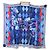 Silk In Sciarpa in cashmere e seta Hermès Carré Jean 140 Patchwork Cavallo Blu