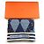 Silk In Sciarpa in cashmere e seta Hermès Carré Jean 140 Patchwork Cavallo Blu - vista 6