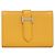 Béarn Portafoglio Mini Bearn in Capra di Hermès Giallo