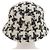 Timeless Cappello in tweed a scacchi COCO di Chanel in lana Nero Bianco - vista 3