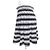 Timeless Gonna Mini Multi-Bordi Logo COCO Mark di Chanel Nero Bianco - vista 2