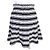 Timeless Gonna Mini Multi-Bordi Logo COCO Mark di Chanel Nero Bianco - vista 3