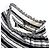 Timeless Gonna Mini Multi-Bordi Logo COCO Mark di Chanel Nero Bianco - vista 4