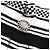 Timeless Gonna Mini Multi-Bordi Logo COCO Mark di Chanel Nero Bianco - vista 5