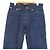 Calças de denim com patch de couro e botão Hermès Série 40 Azul - vista 3