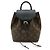Zaino Mini Montsouris NM Monogramma Louis Vuitton Marrone Nero - vista 2