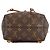 Borsa Louis Vuitton Monogram Montsouris NM BB Marrone - vista 3