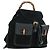 Zaino in suede Gucci Bamboo Nero Oro 003 58 0016 Auth 161768 D'oro