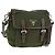 PRADA Schultertasche Nylon Grün Silber Authentisch 161408