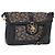 Céline Borsa a Spalla Celine C Sulky in Tela Blu Navy e Oro Auth 161128 D'oro