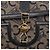 Céline Borsa a Spalla Celine C Sulky in Tela Blu Navy e Oro Auth 161128 D'oro - vista 17