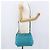 Borsa a Spalla PRADA in Nylon Blu Turchese Oro Auth 161283 D'oro - vista 23