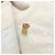 CHANEL Borsa a Spalla Camelia Pelle Verniciata Avorio Oro CC Auth 161438 D'oro Crudo - vista 23