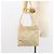 CHANEL Borsa a Spalla Camelia Pelle Verniciata Avorio Oro CC Auth 161438 D'oro Crudo - vista 25