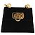 Pochette a spalla Gancini Chain Salvatore Ferragamo in suede nero e oro Auth 161208 D'oro - vista 13