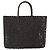 Borsa a mano FENDI in rafia marrone Auth 162721 - vista 2