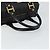 MCM Vicetos Logogram Handtasche PVC 2-Wege Schwarz Gold Auth 160735 Golden - Ansicht 7