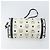 Borsa a Spalla MCM Vicetos Logogram in Pelle PVC Bianco e Oro Auth 161404 D'oro - vista 5