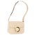 Céline Borsa a Spalla CELINE Circle Smalto Avorio Oro Auth 161499 D'oro Crudo