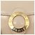 Céline Borsa a Spalla CELINE Circle Smalto Avorio Oro Auth 161499 D'oro Crudo - vista 18