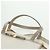 Borsa a mano Vala in pelle 2 in 1 bianca e oro Auth 160802 di Salvatore Ferragamo Bianco D'oro - vista 14