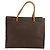 Céline Borsa a mano in tela Macadam CELINE in pelle PVC marrone oro Auth 161051 D'oro - vista 2
