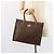 Céline Borsa a mano in tela Macadam CELINE in pelle PVC marrone oro Auth 161051 D'oro - vista 23