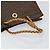 Céline Borsa a mano in tela Macadam CELINE in pelle PVC marrone oro Auth 161051 D'oro - vista 7