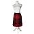 Vintage Yves Saint Laurent Karierte Rock Rot Schwarz