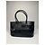 Vintage Courreges Lederhandtasche schwarz - Ansicht 2