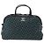 Borsa a bowling convertibile in catena Chanel in vitello intrecciato piccola Verde