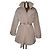 Abrigo de Plumas para Mujer Tommy Hilfiger talla L Nuevo Beige Carne