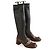 Prada Botas de cuero marrón Castaño - vista 3